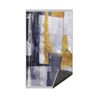 Rumena/temno modra pralna preproga 80x150 cm Unique – Mila Home