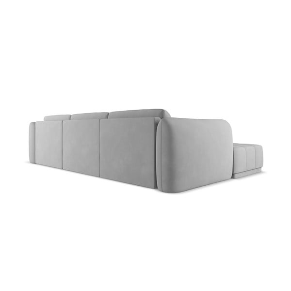 Svetlo siva kotna sedežna garnitura (levi kot) Hoku – Makamii-image-4