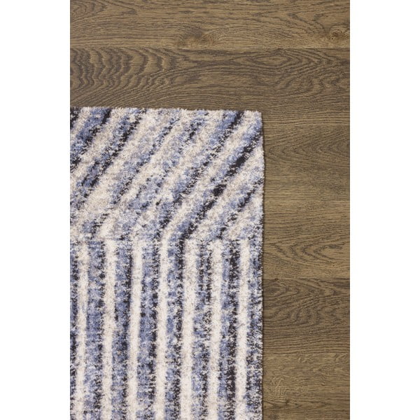 Svetlo modra volnena preproga 200x300 cm Strokes – Agnella-image-3