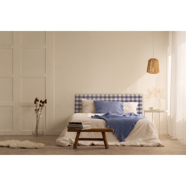 Modro oblazinjeno vzglavje 165x52 cm Billie – Really Nice Things-image-2