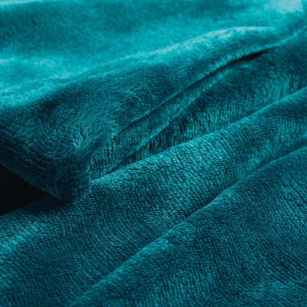 Modra odeja iz mikroflanele 125x150 cm Flanou – douceur d'intérieur-image-1