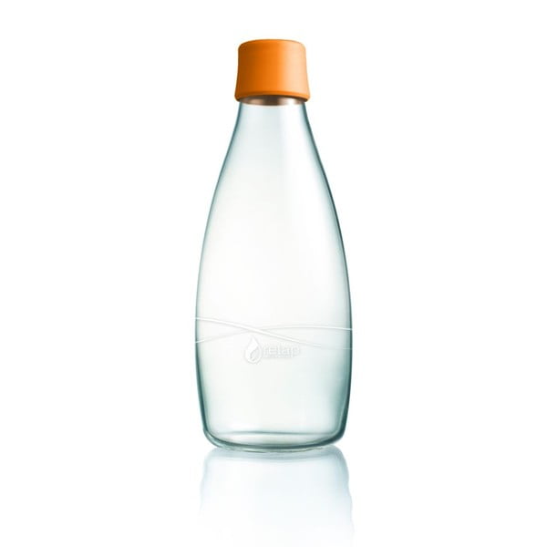 Oranžna steklenica ReTap z doživljenjsko garancijo, 800 ml