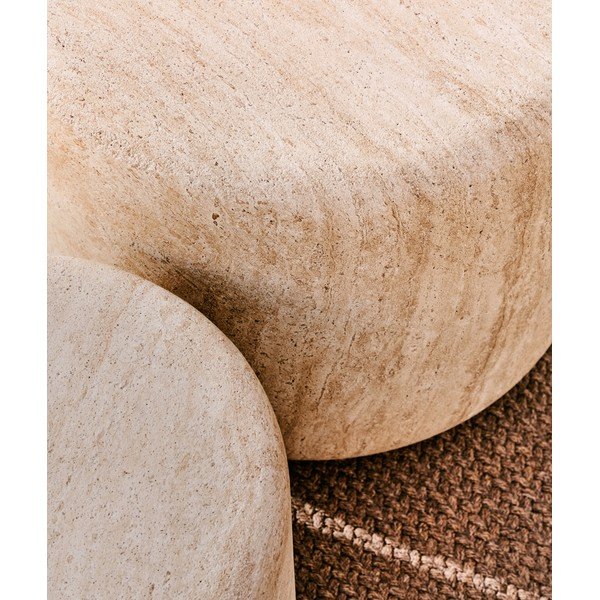Betonska okrogla vrtna mizica ø 60 cm Drasi – Kave Home-image-3