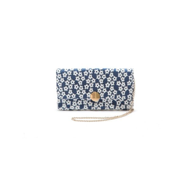 Modra torbica Roberta M Clutch-image-1