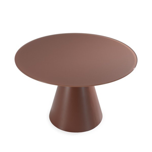 Okrogla jedilna miza s stekleno mizno ploščo ø 120 cm Vida – MOME-image-2