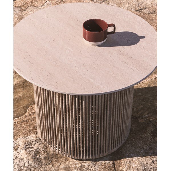 Kovinska okrogla vrtna mizica ø 55 cm Orosei – Kave Home-image-2