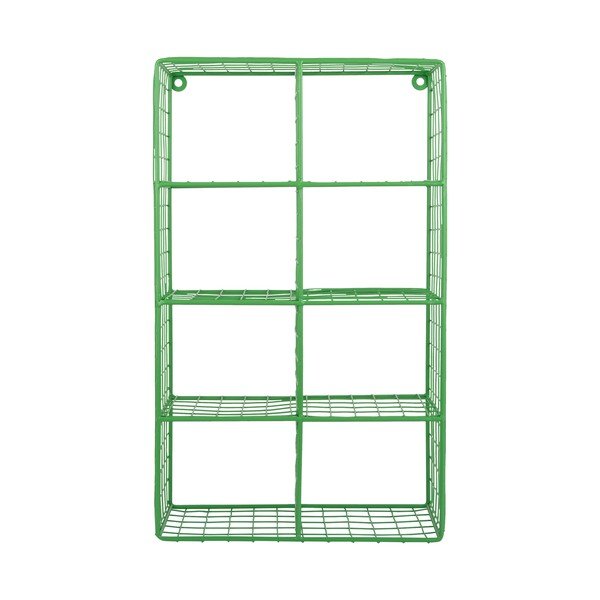Zelena večnivojska jeklena polica 30 cm Reja – PT LIVING