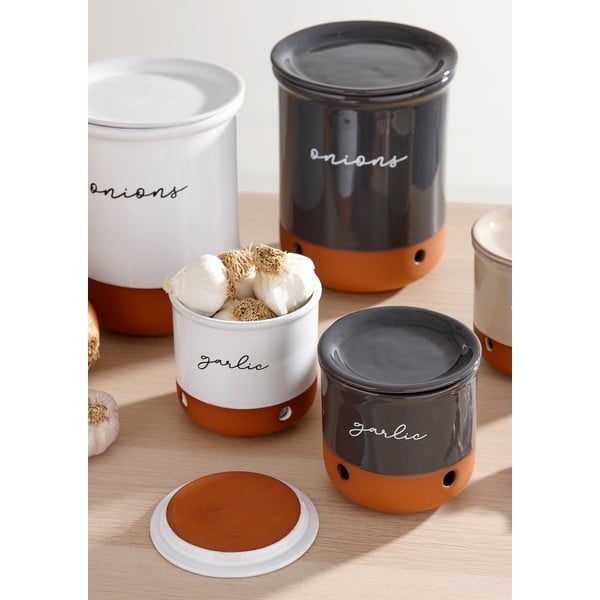 Posoda za shranjevanje za čebulo in česen iz terakote Eco – Ladelle-image-4