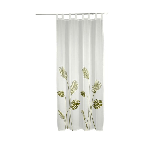 Belo-zelena prosojna zavesa iz tančice 135x245 cm – Sehlbach