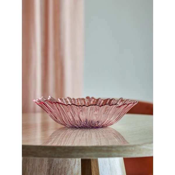 Svetlo rožnata steklena skleda ø 31 cm Mariko – Bloomingville-image-1