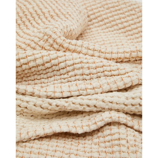 Bež bombažno pregrinjalo 240x260 cm Senara – Kave Home-image-1