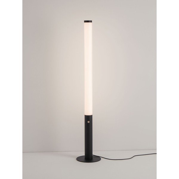 Mat črna jeklena LED zatemnitvena stoječa svetilka s senčilom iz akrilnega stekla (višina 141 cm) Glaze – Nova Luce-image-3