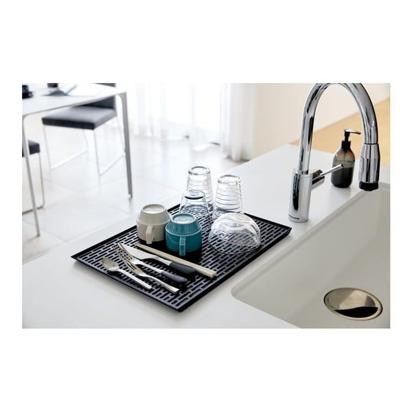 Črn odcejalnik za posodo YAMAZAKI Tower-image-2