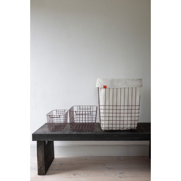 Bordo rdeč kovinski koš za perilo 64 l Store-It – Mette Ditmer Denmark-image-1