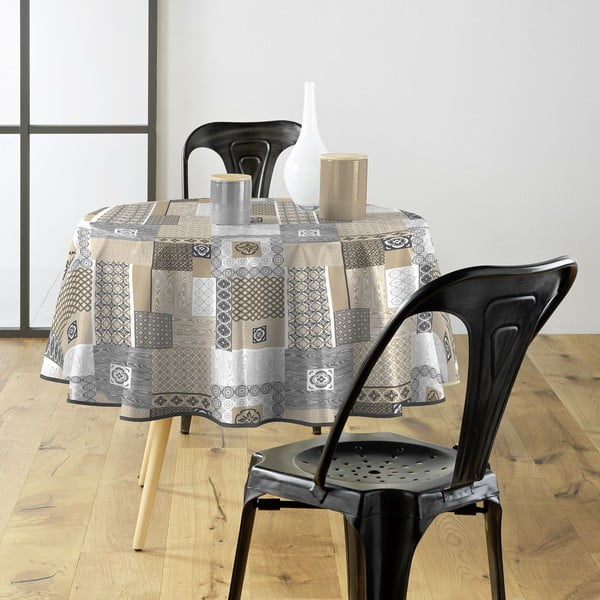 Povoščen namizni prt iz PVC-ja ø 160 cm Costa – douceur d'intérieur-image-1