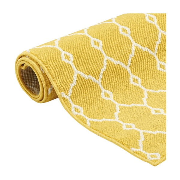 Rumena zunanja preproga Floorita Trellis, 133 x 190 cm-image-2