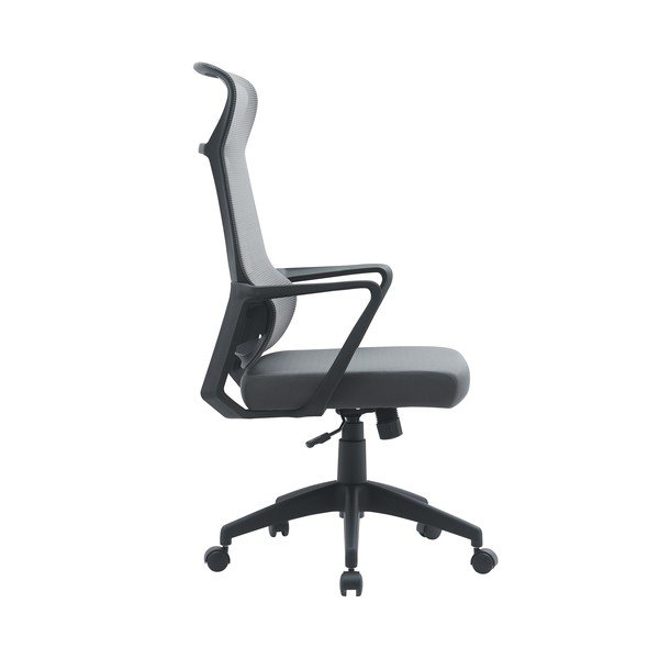 Siv oblazinjen pisarniški stol Hoboken – Yes Everyday-image-2