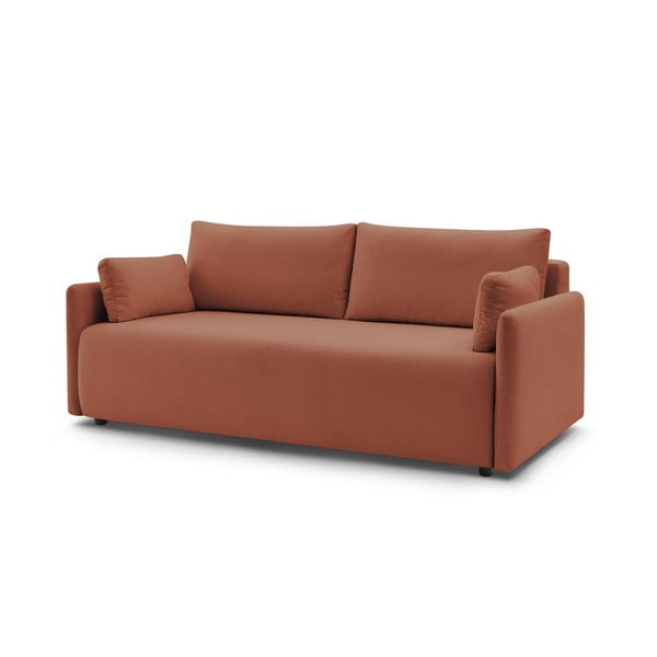 Oranžna raztegljiva sedežna garnitura 211 cm Marcel – Bobochic Paris-image-3
