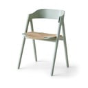 Svetlo zelen jedilni stol iz bukovega lesa s sedežem iz ratana Findahl by Hammel Mette