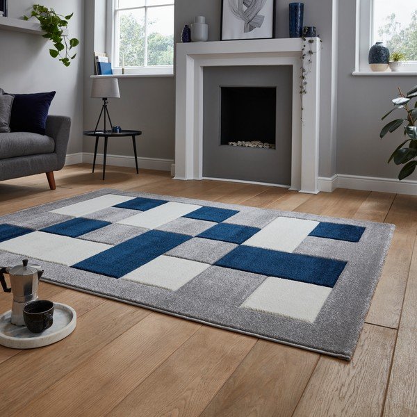 Modro-siva preproga Think Rugs Brooklyn, 160 x 220 cm-image-2