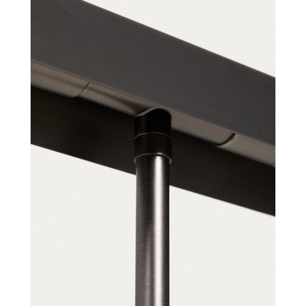 Črna stoječa svetilka (višina 121 cm) Lynor – Kave Home-image-4