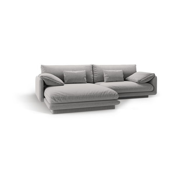 Svetlo siva kotna sedežna garnitura (levi kot) Torino – Micadoni Home-image-2