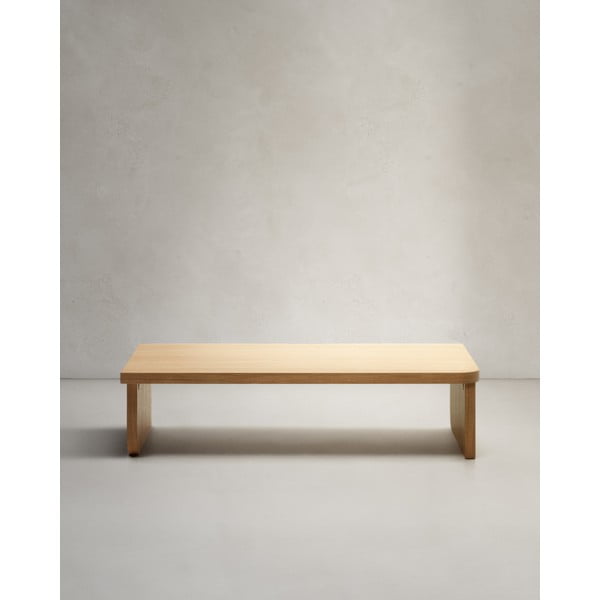 Mizica v hrastovem dekorju v naravni barvi 75x140 cm Oaq – Kave Home-image-3