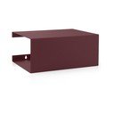 Bordo rdeča večnivojska jeklena polica 35 cm – ReCollector