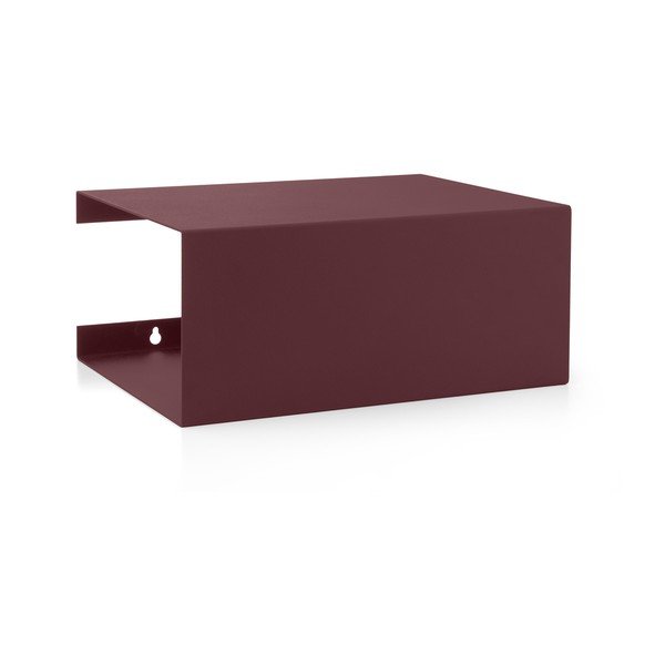 Bordo rdeča večnivojska jeklena polica 35 cm – ReCollector