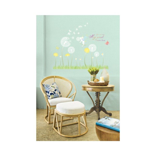Komplet stenskih nalepk Ambiance Dandelion in Little Fairy-image-1