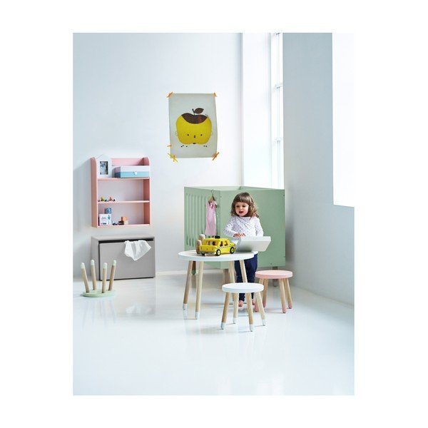 Bel otroški stolček Flexa Dots, ø 30 cm-image-2