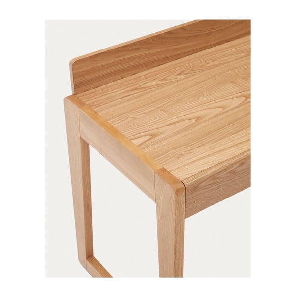 Pisalna miza z mizno ploščo v jesenovem dekorju 60x120 cm Arandu – Kave Home-image-3