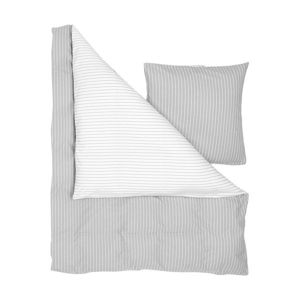 Siva flanelna posteljnina Westwing Collection Talin, 155 x 220 cm-image-2