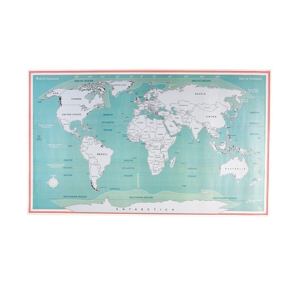 Zemljevid za praskanje 87x52 cm World Map – Rex London-image-2
