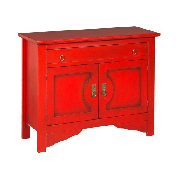 Rdeča komoda Evergreen House Credenza