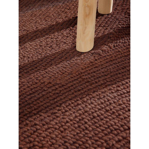 Opečnato oranžen ročno tkan volnen tekač 80x300 cm Calmio – Hanse Home-image-4