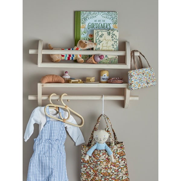 Otroški obešalnik iz masivne pavlonije v naravni barvi Mingus – Bloomingville Mini-image-4