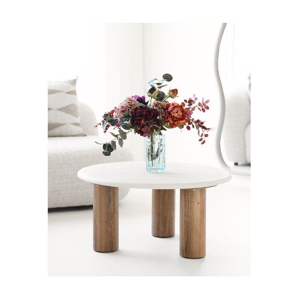 Siva steklena vaza (višina 20 cm) – House Nordic-image-1