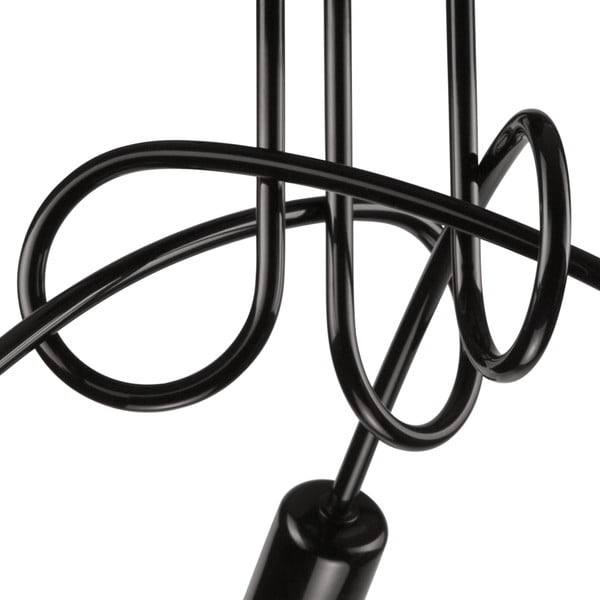 Črna stropna svetilka brez senčnika 36x36 cm Camilla – LAMKUR-image-3