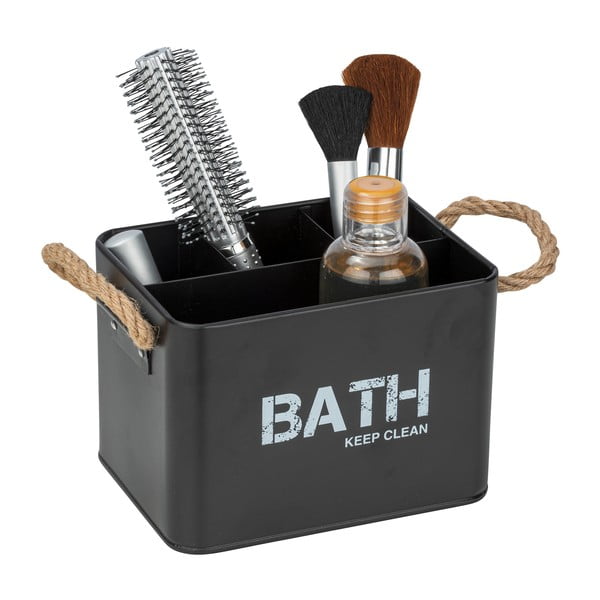 Črn organizator za kopalnico s 4 predali Wenko Gara-image-1