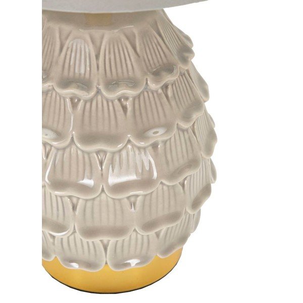 Bež keramična namizna svetilka s tekstilnim senčilom (višina 30,5 cm) Pigny – Mauro Ferretti-image-3