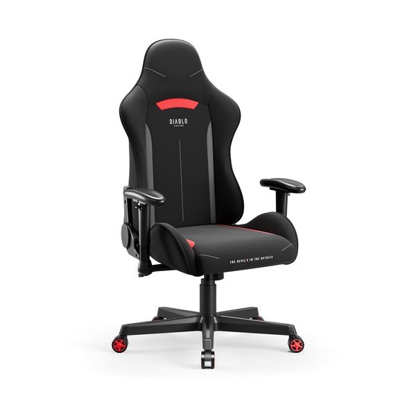 Črn gaming stol X-Starter – Diablo Chairs