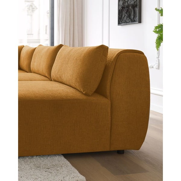 Oker rumen kotni kavč (obojestranski) Jeanne - Bobochic Paris-image-1