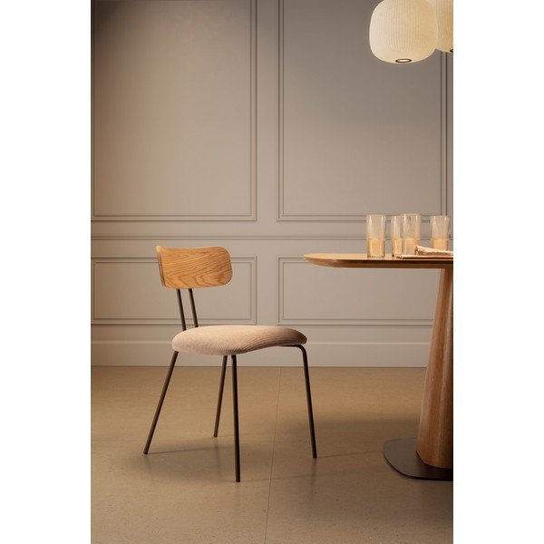 Bež/v naravni barvi oblazinjen jedilni stol Olimpia – MOME-image-2