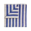 Modra/kremno bela frotirna brisača iz organskega bombaža 70x140 cm Arto – Blomus