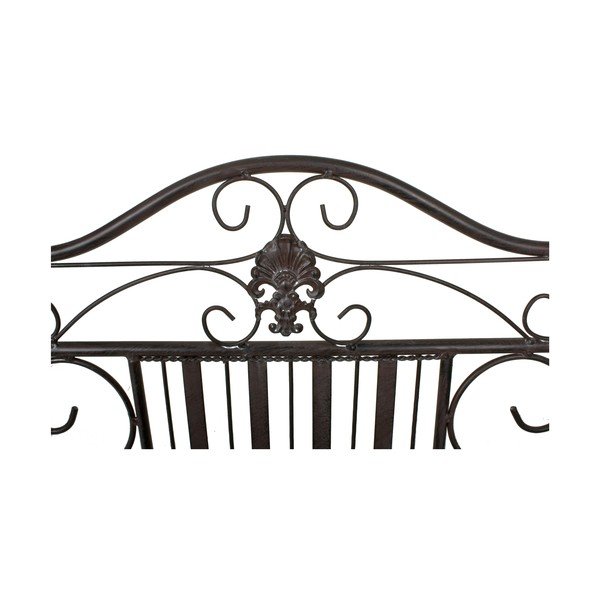 Črna kovinska vrtna klop Mangan - Garden Pleasure-image-3