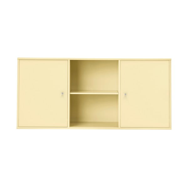 Svetlo rumena nizka stenska komoda 133x61 cm Mistral – Hammel Furniture