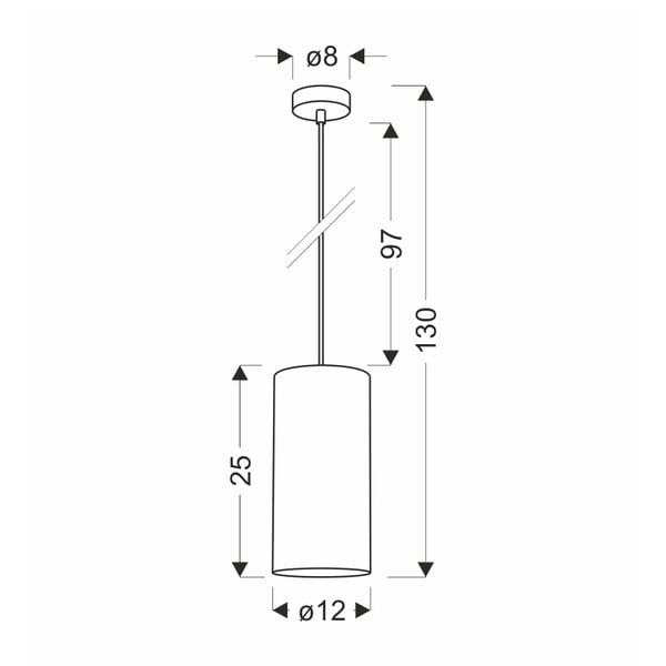 Svetlo rjava viseča svetilka ø 12 cm Ballo – Candellux Lighting-image-2
