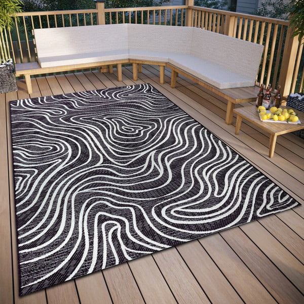 Antracitno siva zunanja preproga 194x290 cm – Elle Decoration-image-1