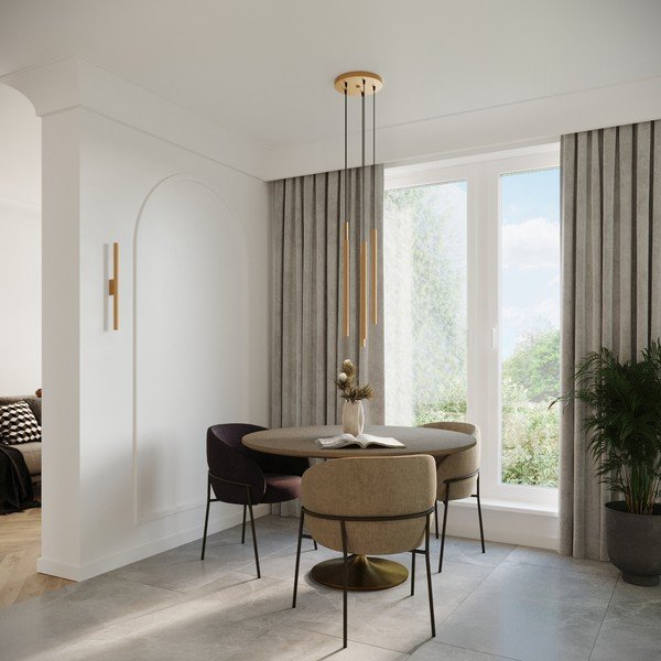 Stenska svetilka v zlati barvi ø 2,5 cm Fideus – Sollux-image-4